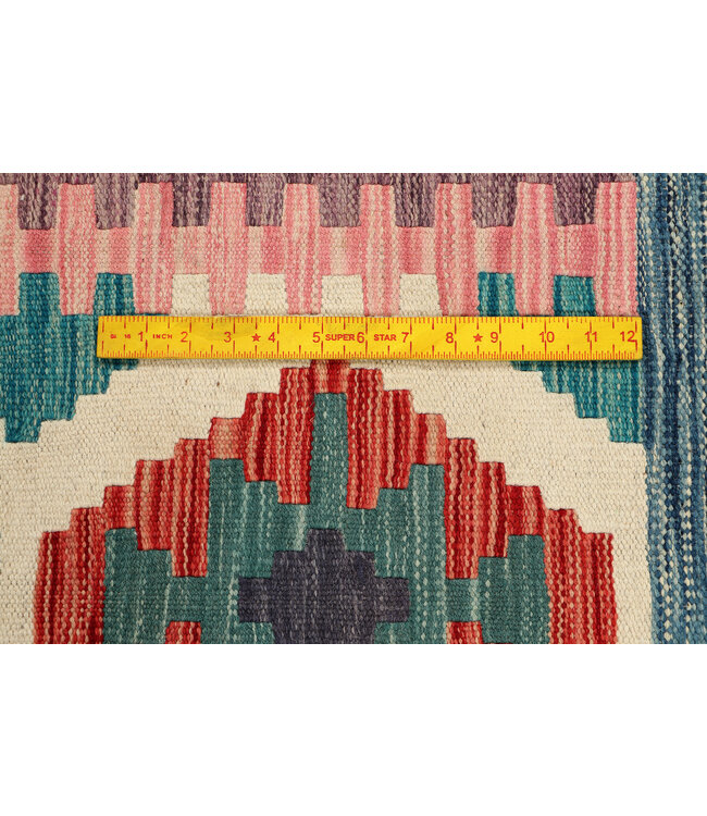 Handgewebter Kilim-Läufer – Sanfter Tribal-Diamant-Teppich – 229x73 cm