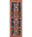 Handgewebter Kilim-Läufer – Buntes Tribal-Diamant-Muster – 234x77 cm