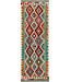 Handwoven Kilim Runner – Bold Geometric Tribal Design – 239x81 cm