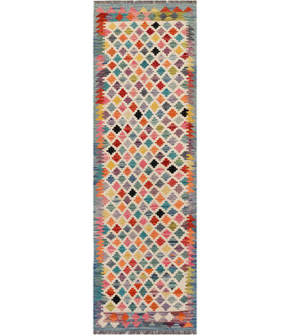 Colorful Geometric Kilim Runner – Handwoven Wool – 248x77 cm Colorful Geometric Kilim Runner – Handwoven Wool – 248x77 cm