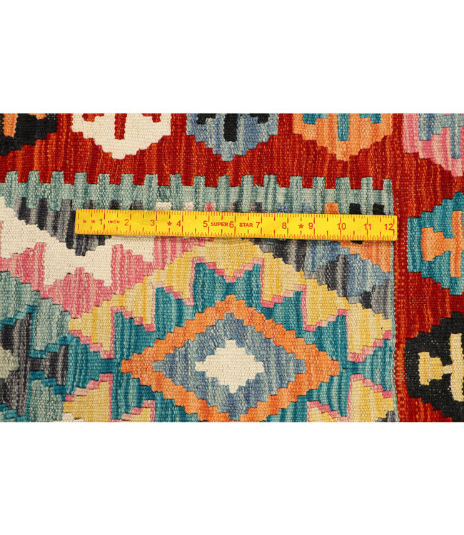 Colorful Kilim Runner – Handwoven Tribal Carpet – 246x79 cm
