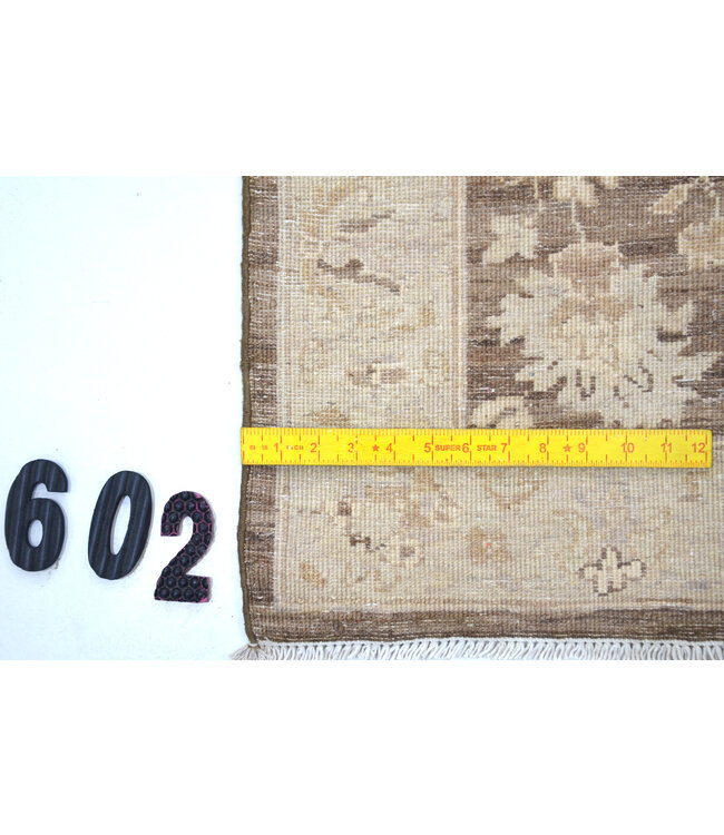 Brown-Beige Ziegler 336x077 cm – Hand-Knotted Wool Runner Rug
