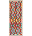 Bohemian Kilim Runner – Handwoven Wool Rug – Vibrant Tribal Design – 238x90 cm