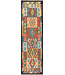 Vibrant Tribal Kilim Runner – Handwoven Wool – 247x80 cm