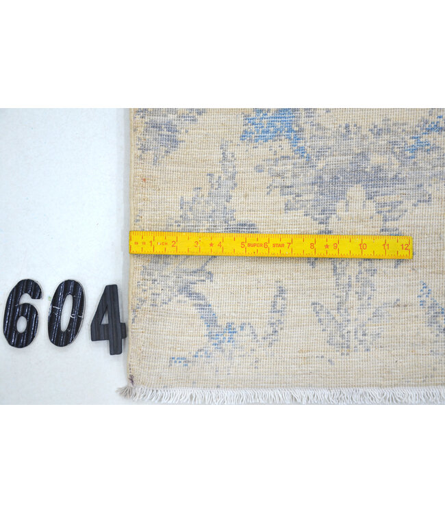 Creme-Grau Modern 254x162 cm – Handgeknüpfter Wollteppich