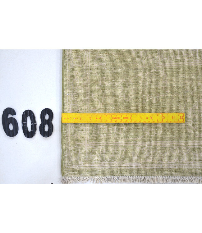 Hellgrüner Ziegler Teppich – 212 x 153 cm – Handgeknüpft aus Wolle