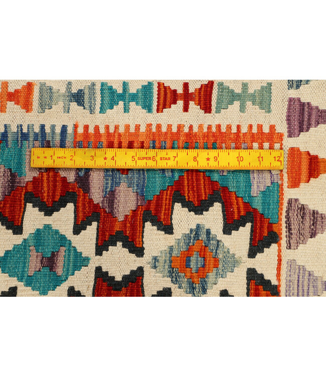 Ausdrucksstarker Tribal-Kilim-Läufer – Handgewebte Wolle – 263x81 cm