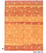 Modern Handgeknoopt Tapijt - Gabbeh Patroon - 348 x 265 cm - Oranje met Witte Stippen