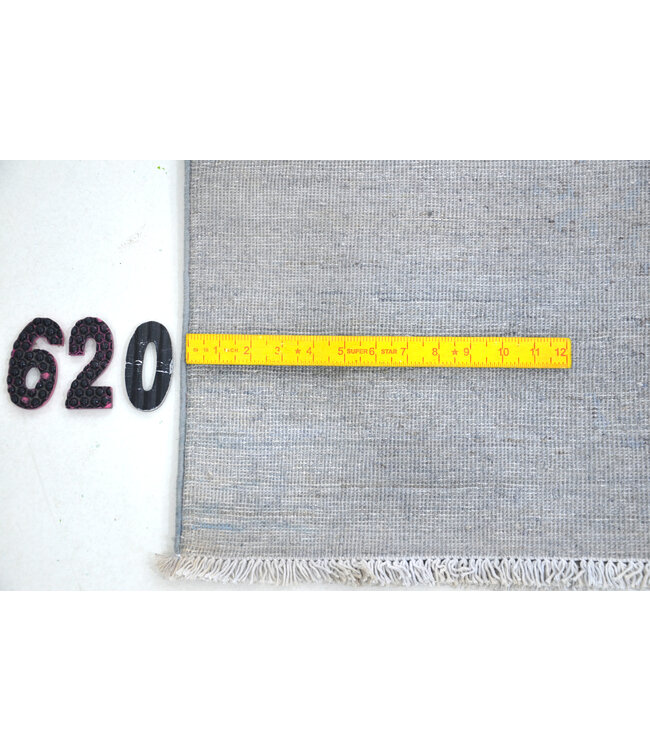 Vintage Hand Knotted Rug - Ziegler Pattern - 264 x 178 cm - Grey and Beige