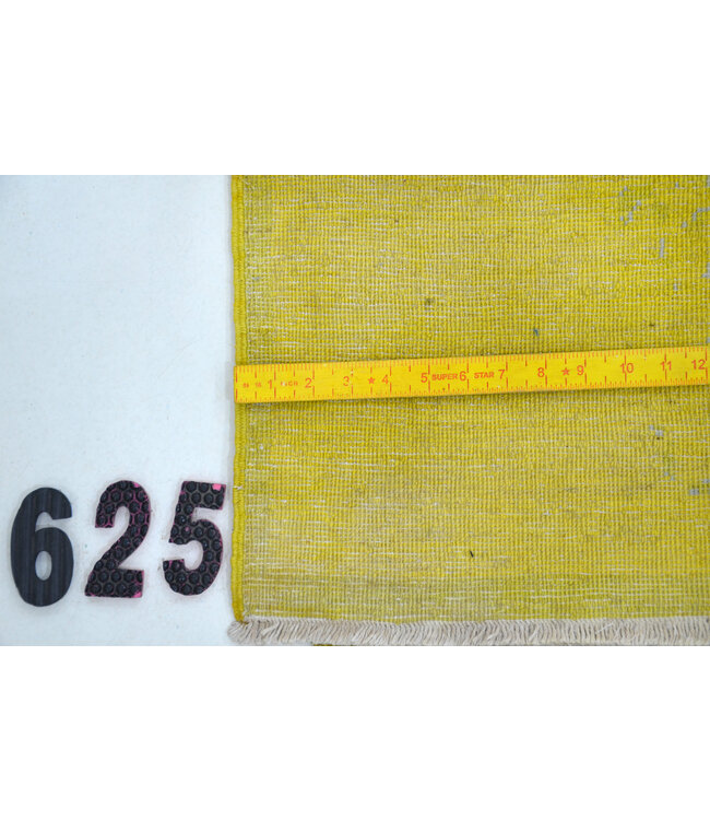 Vintage Handgeknoopt Tapijt - Ziegler Patroon - 235 x 169 cm - Geel en Beige