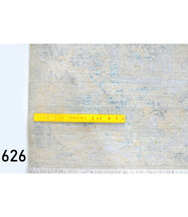 Vintage Handgeknüpfter Teppich - Ziegler Muster - 219 x 172 cm - Grau und Beige