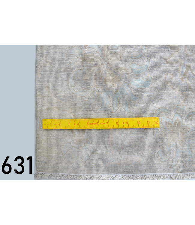 Vintage Handgeknüpfter Teppich - Ziegler Muster - 277 x 179 cm - Grau und Beige