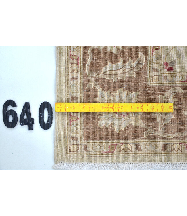 Vintage Handgeknüpfter Teppich - Ziegler Muster - 167 x 122 cm - Beige und Braune Akzente