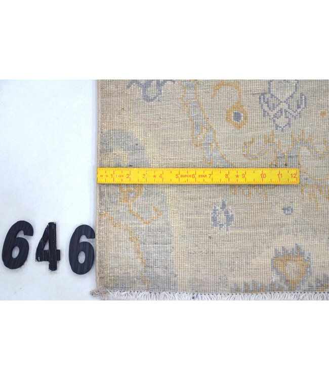 Vintage Hand Knotted Rug - Antique Pattern - 180 x 120 cm - Beige and Blue Floral Design