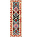 Levendige Tribale Kilim Loper – Handgeweven Wol – 244x77 cm