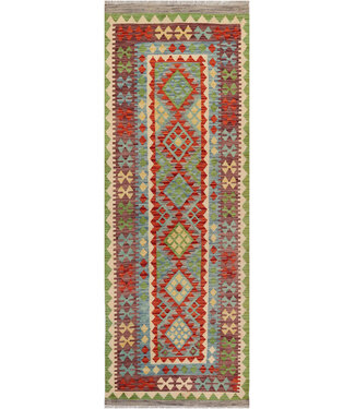 Kleurrijke Tribale Kilim Loper – Handgeweven Wol – 231x80 cm Kleurrijke Tribale Kilim Loper – Handgeweven Wol – 231x80 cm
