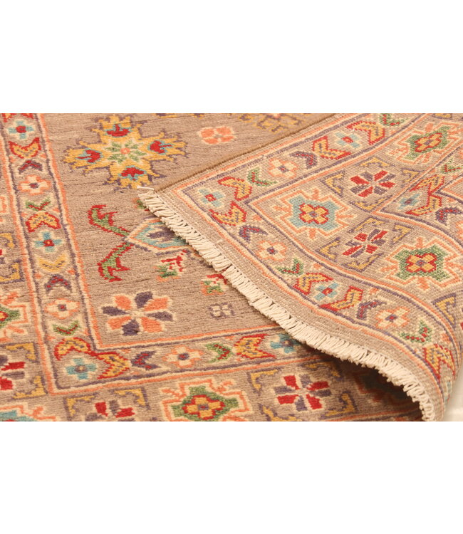 153x101cmHand-Knotted Wool Kazak Rug – Authentic Oriental Carpet, Traditional Tribal Design, High-Quality Handmade Wool Rug