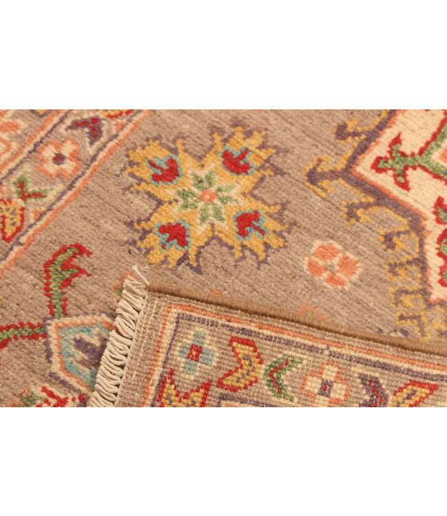 153x101cm Handgeknoopte Wol Kazak Tapijt – Authentiek Oosters Vloerkleed, Traditioneel Tribaal Design, Hoogwaardige Handgemaakte Wol Tapijt