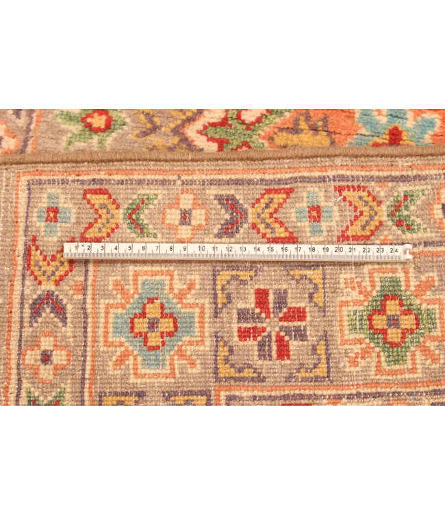 153x101cm Handgeknoopte Wol Kazak Tapijt – Authentiek Oosters Vloerkleed, Traditioneel Tribaal Design, Hoogwaardige Handgemaakte Wol Tapijt