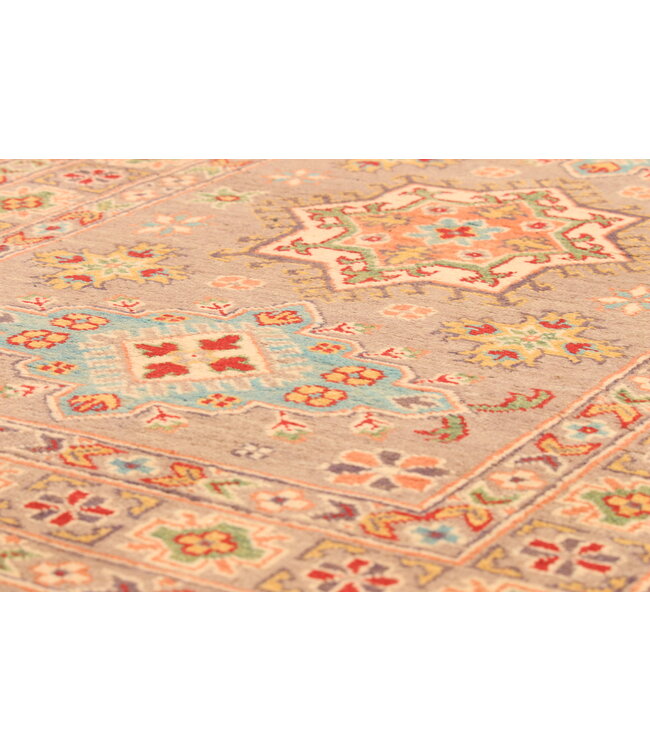 153x101cmHand-Knotted Wool Kazak Rug – Authentic Oriental Carpet, Traditional Tribal Design, High-Quality Handmade Wool Rug