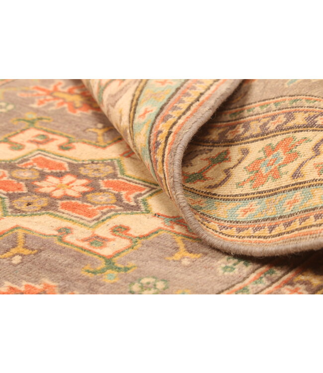 150x99cm Handgeknüpfter Woll Kazak Teppich – Authentischer Orientalischer Teppich, Traditionelles Tribal Design, Hochwertiger Handgefertigter Wollteppich