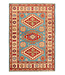 Kelimshop 151x103cm Handgeknüpfter Woll Kazak Teppich – Authentischer Orientalischer Teppich, Traditionelles Tribal Design, Hochwertiger Handgefertigter Wollteppich