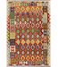 Handgewebter Afghanischer Kelim Teppich – 301x200 cm -  Buntes Tribal Muster