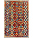Handgeweven Afghaanse Kilim Vloerkleed – 300x200 cm  – Veelkleurig Tribal Design