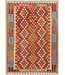 Handgewebter Afghanischer Kilim Teppich – 295x214 cm – Mehrfarbig mit Stammesmuster
