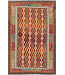Handgewebter Afghanischer Kilim Teppich – 313x202 cm – Mehrfarbig mit Geometrischem Stammesmuster