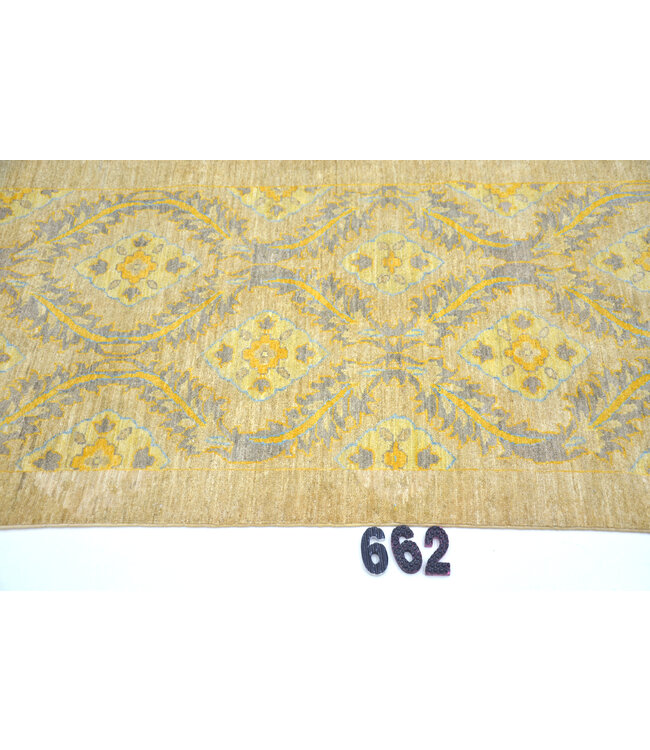 Lichtgeel Ziegler Loper Tapijt - 267 x 86 cm