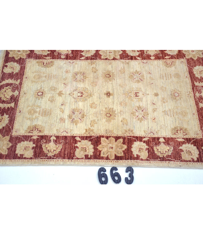 Beige-Red Ziegler Rug – 112 x 74 cm