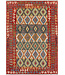 Handgeweven Afghaanse Kilim Vloerkleed – 300x204 cm – Veelkleurig Tribal Design