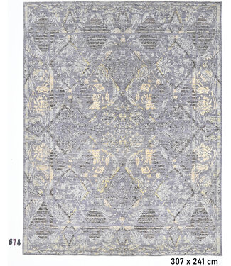 Grey-Beige Ziegler 307 x 241 cm – Hand-Knotted Wool Rug Grey-Beige Ziegler 307 x 241 cm – Hand-Knotted Wool Rug