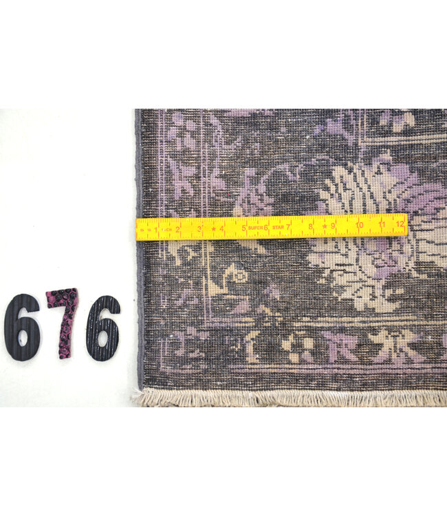 Black-Lilac Ziegler 292 x 196 cm – Hand-Knotted Wool Rug