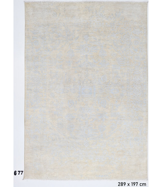 Vintage Ziegler, Dunkelgrau und Lila, 292 x 196 cm