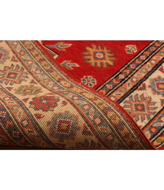 149x102cm Handgeknoopte Wol Kazak Tapijt – Authentiek Oosters Vloerkleed, Traditioneel Tribaal Design, Hoogwaardige Handgemaakte Wol Tapijt