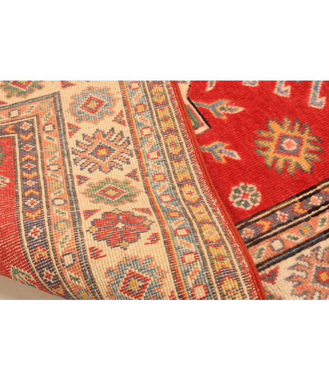 149x102cm Handgeknüpfter Woll Kazak Teppich – Authentischer Orientalischer Teppich, Traditionelles Tribal Design, Hochwertiger Handgefertigter Wollteppich