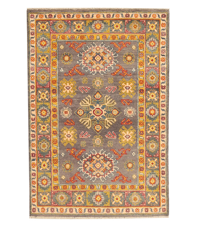 150x101cm Handgeknoopte Wol Kazak Tapijt – Authentiek Oosters Vloerkleed, Traditioneel Tribaal Design, Hoogwaardige Handgemaakte Wol Tapijt