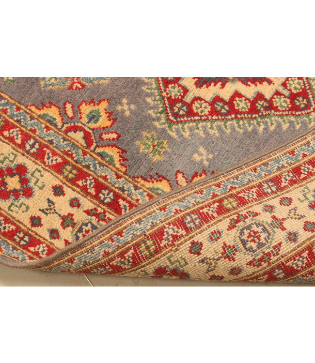 164x99cm Handgeknüpfter Woll Kazak Teppich – Authentischer Orientalischer Teppich, Traditionelles Tribal Design, Hochwertiger Handgefertigter Wollteppich
