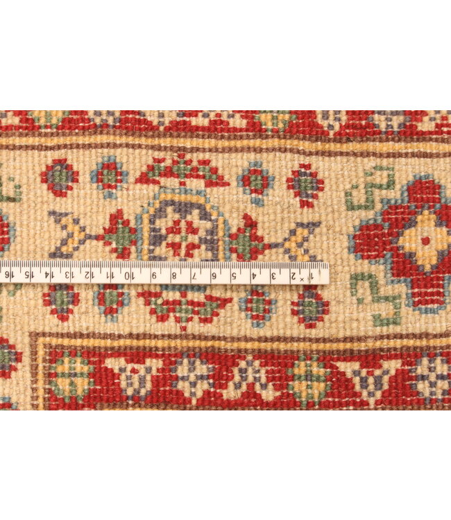 164x99cm Handgeknoopte Wol Kazak Tapijt – Authentiek Oosters Vloerkleed, Traditioneel Tribaal Design, Hoogwaardige Handgemaakte Wol Tapijt