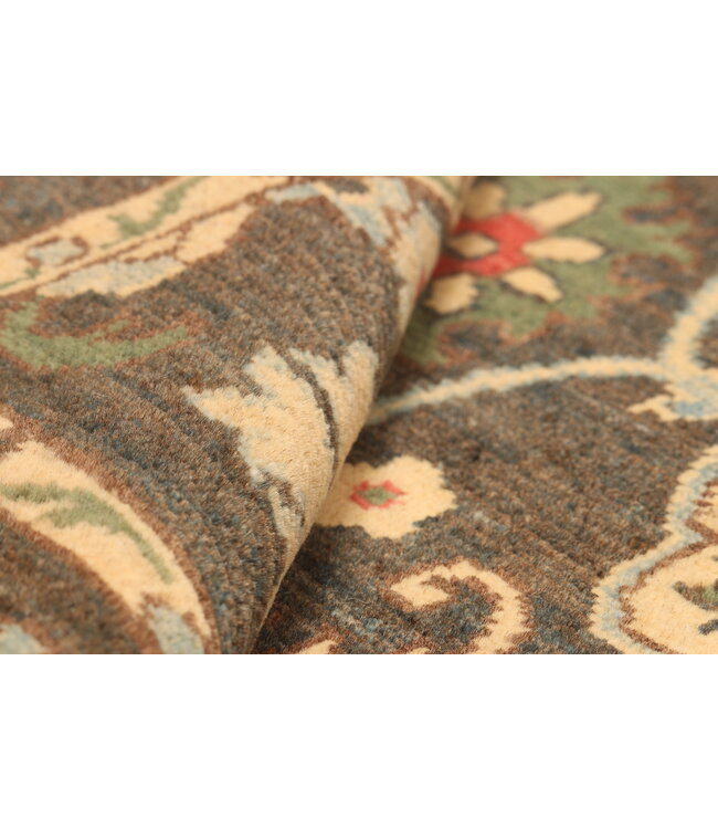 129x90cm Hand-Knotted Wool Kazak Rug – Authentic Oriental Carpet, Traditional Tribal Design, High-Quality Handmade Wool Rug