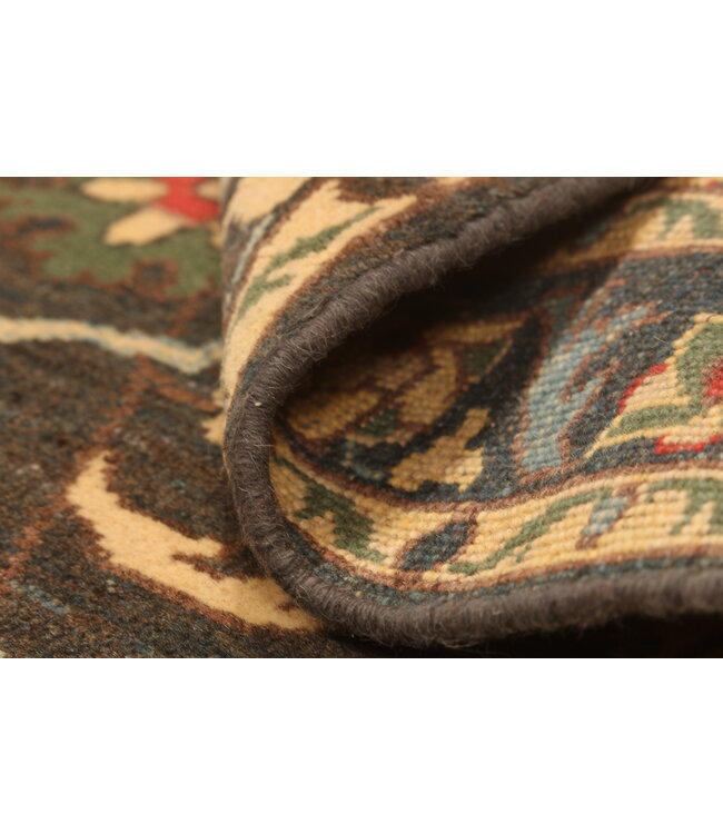 129x90cm Hand-Knotted Wool Kazak Rug – Authentic Oriental Carpet, Traditional Tribal Design, High-Quality Handmade Wool Rug