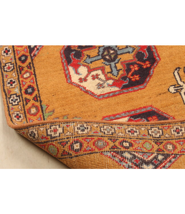 141x97cm Handgeknüpfter Woll Kazak Teppich – Authentischer Orientalischer Teppich, Traditionelles Tribal Design, Hochwertiger Handgefertigter Wollteppich