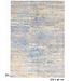 Beige-Blauer Moderner Teppich – Abstraktes Design – 233 x 161 cm