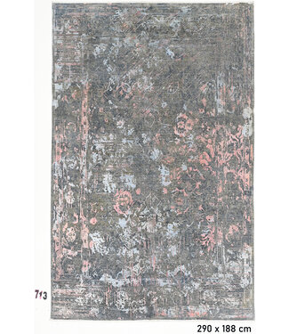 Grau Rosa Vintage 290 x 188 cm – Handgeknüpfter Wollteppich Grau Rosa Vintage 290 x 188 cm – Handgeknüpfter Wollteppich