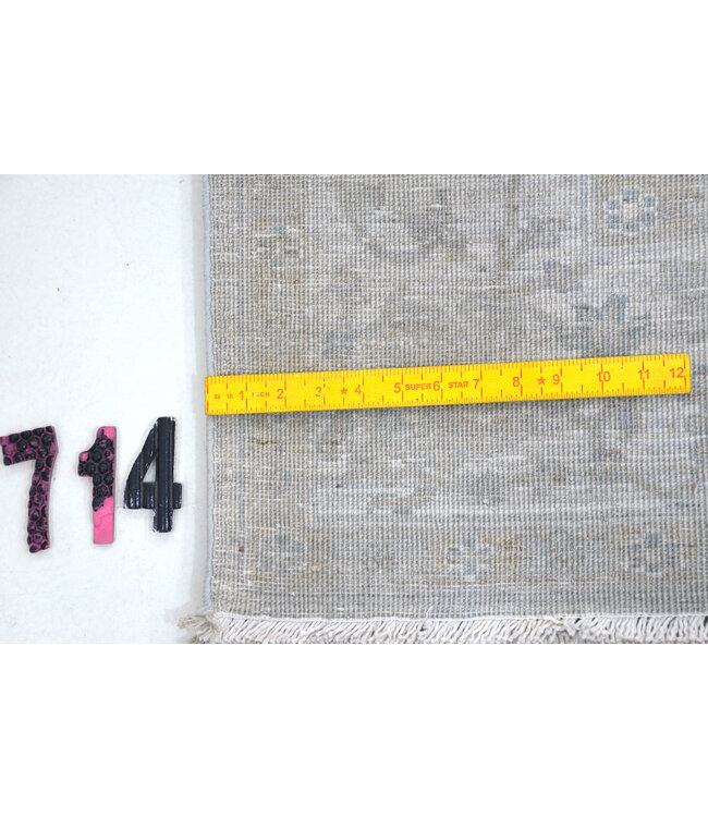 Lichtgrijs Ziegler 237 x 164 cm – Handgeknoopt wollen vloerkleed