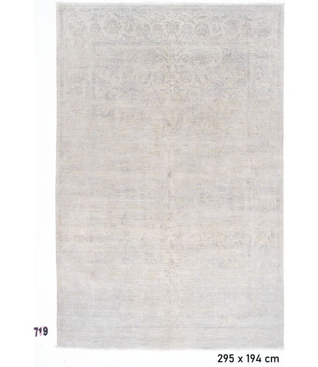 Beige Ziegler 295 x 194 cm – Handgeknoopt wollen tapijt met subtiel klassiek patroon