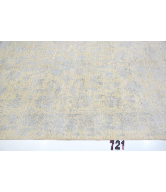 Beige-Blauw Ziegler 293 x 189 cm – Handgeknoopt wollen vloerkleed met klassiek patroon