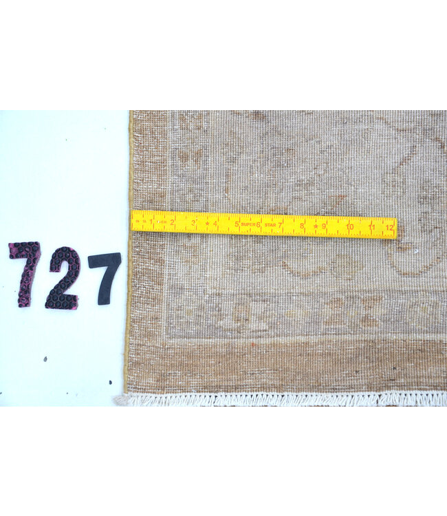 Vintage Beige Rug | Kazak Pattern | 286 x 191 cm | Hand-Knotted Wool Carpet